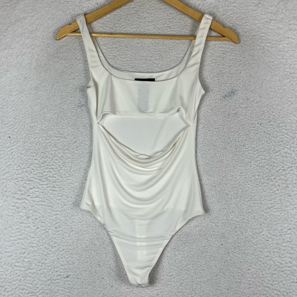 H:ours white bodysuit